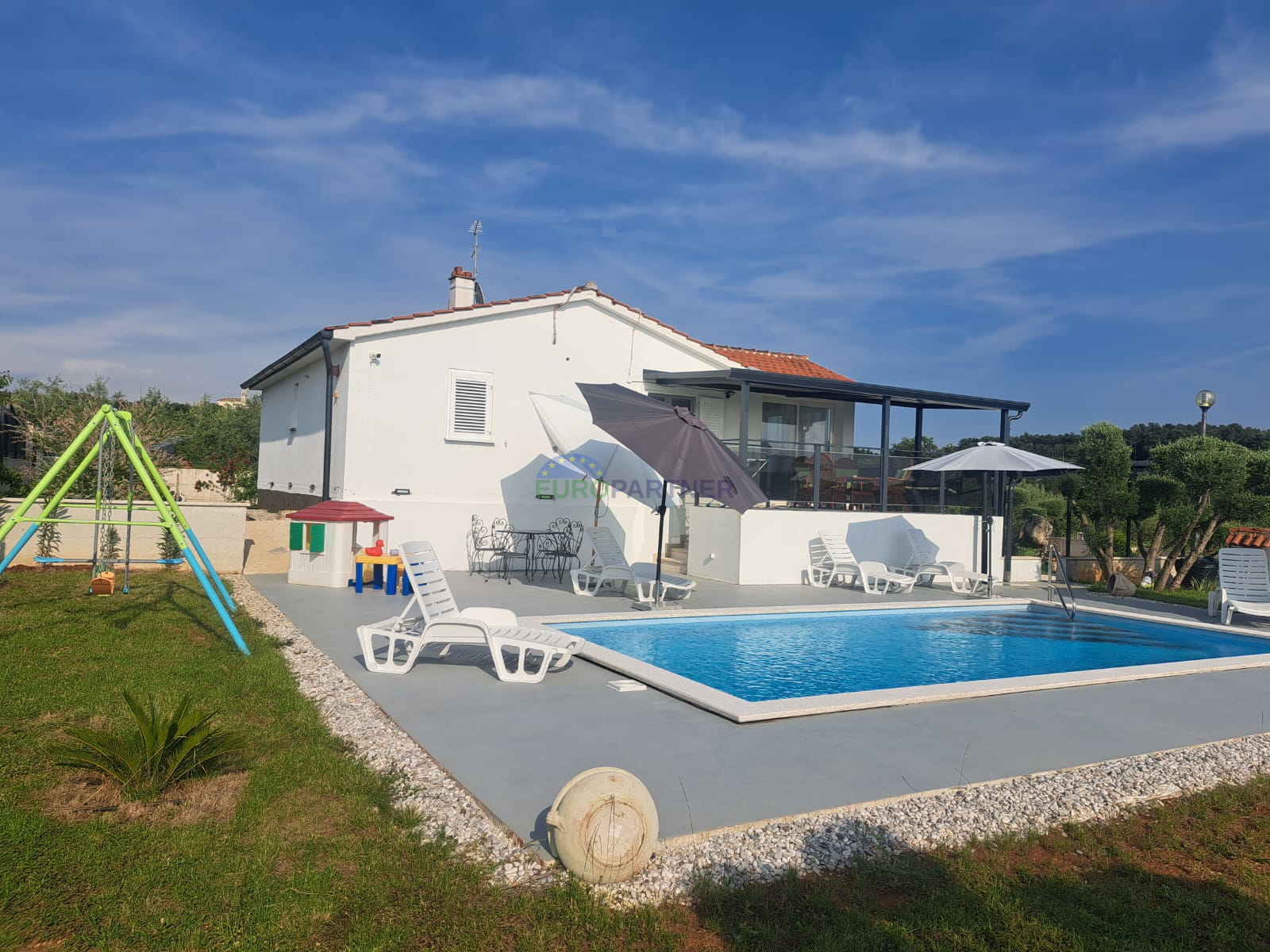 Istrien, Višnjan, Villa mit einem schönen Garten