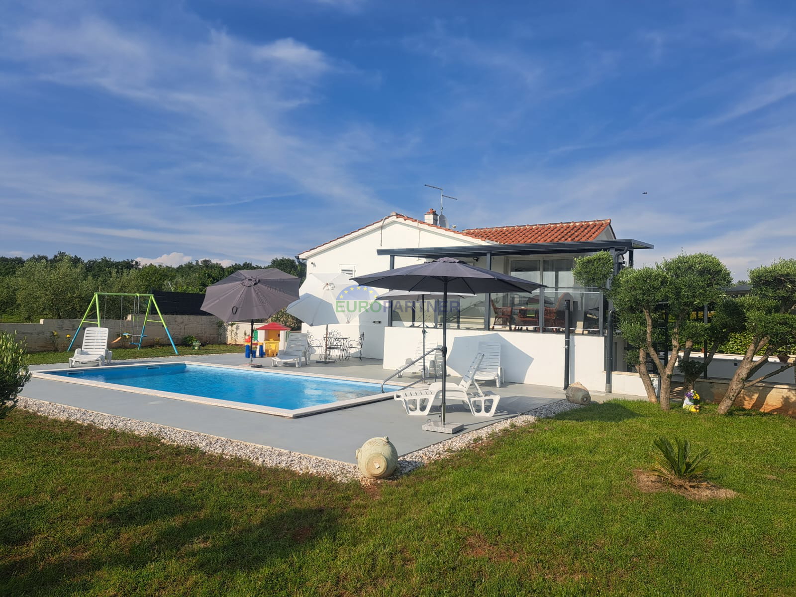 Istrien, Višnjan, Villa mit einem schönen Garten