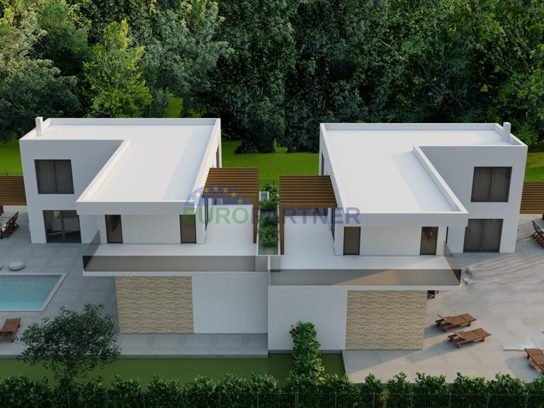 Istra, Kaštelir, moderna dvojna kuća na odličnoj lokaciji