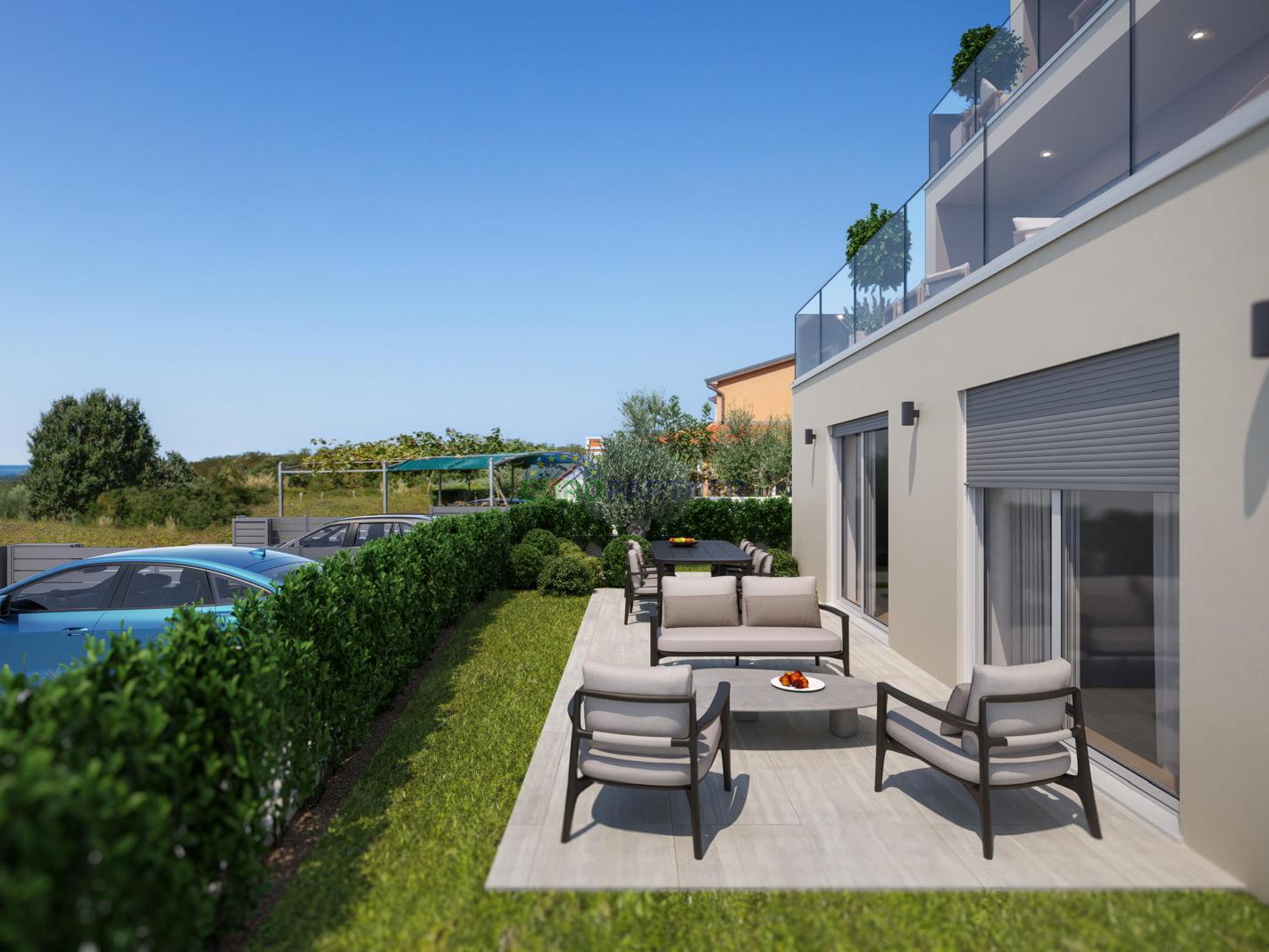 Istria, Parenzo, appartamento moderno con giardino
