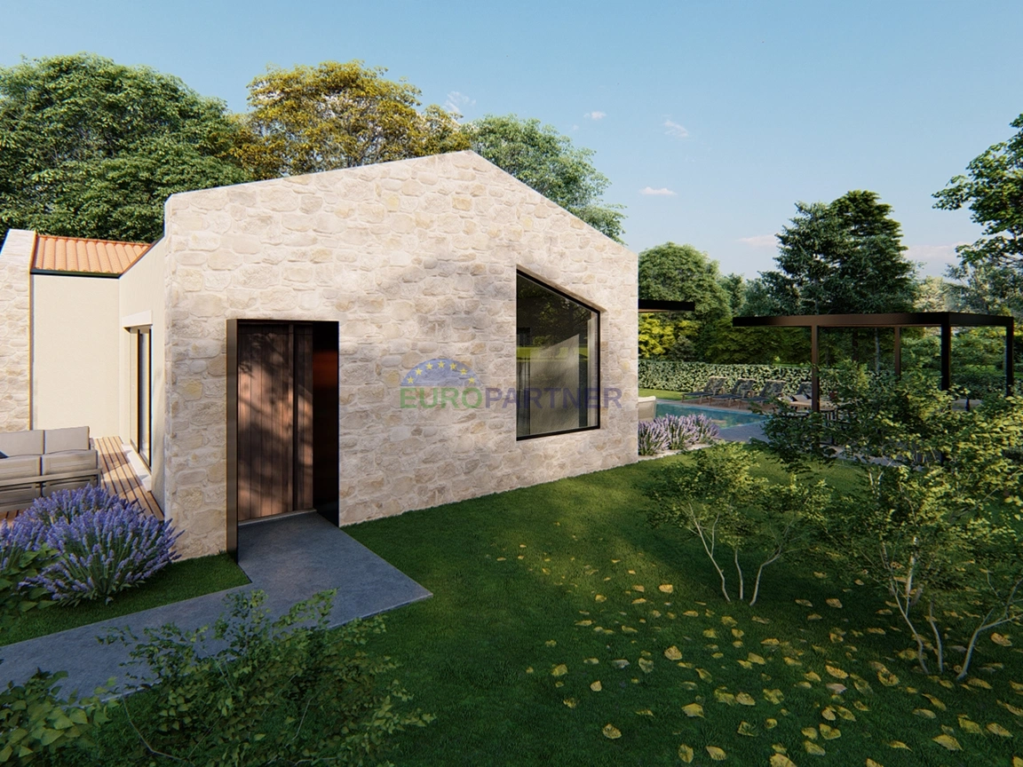 Ista, Poreč, moderna villetta al piano terra con piscina in zona tranquilla – possibilità di acquisto villa finita o solo terreno