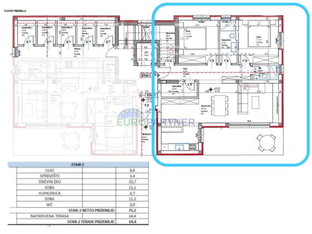 Appartamento con cortile di 400 m2, Poreč