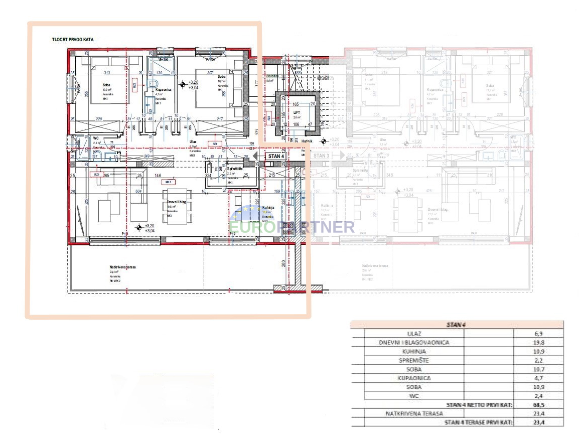 Stan s pogledom na more, novogradnja, Poreč, Istra