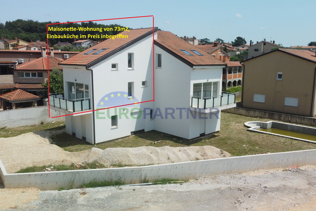 Dvoetažni stan 73m2 ,s pogledom na more