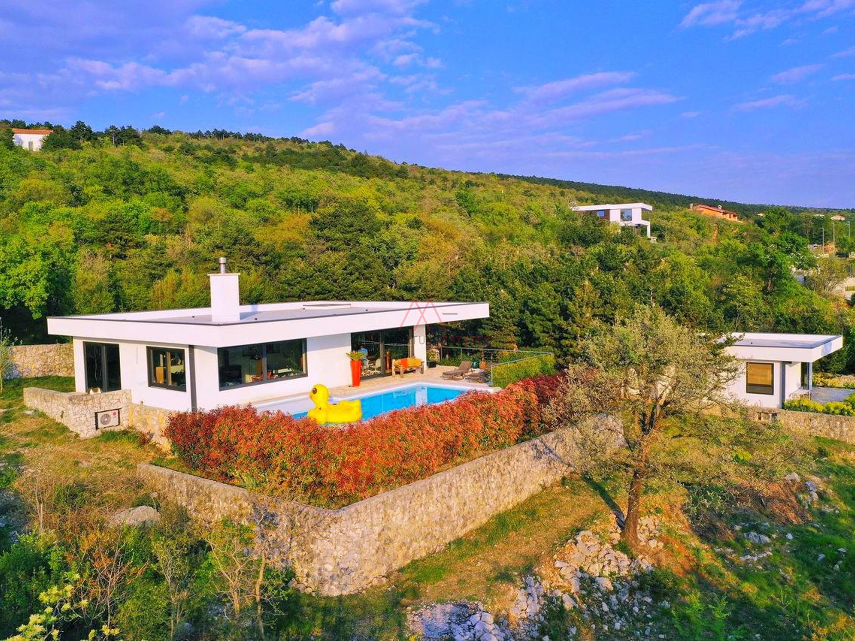 Kostrena, stylish villa with seaview