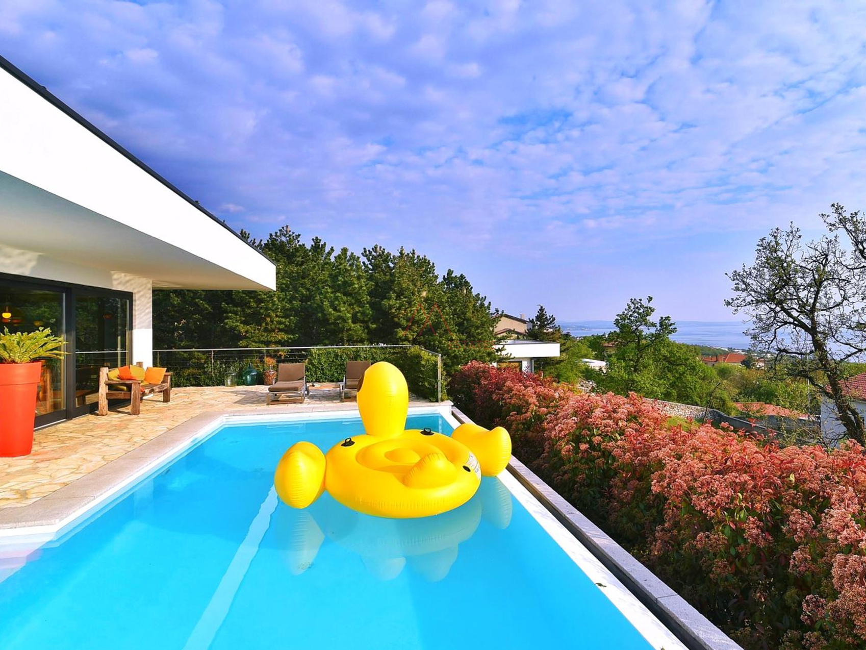 Kostrena, stylish villa with seaview