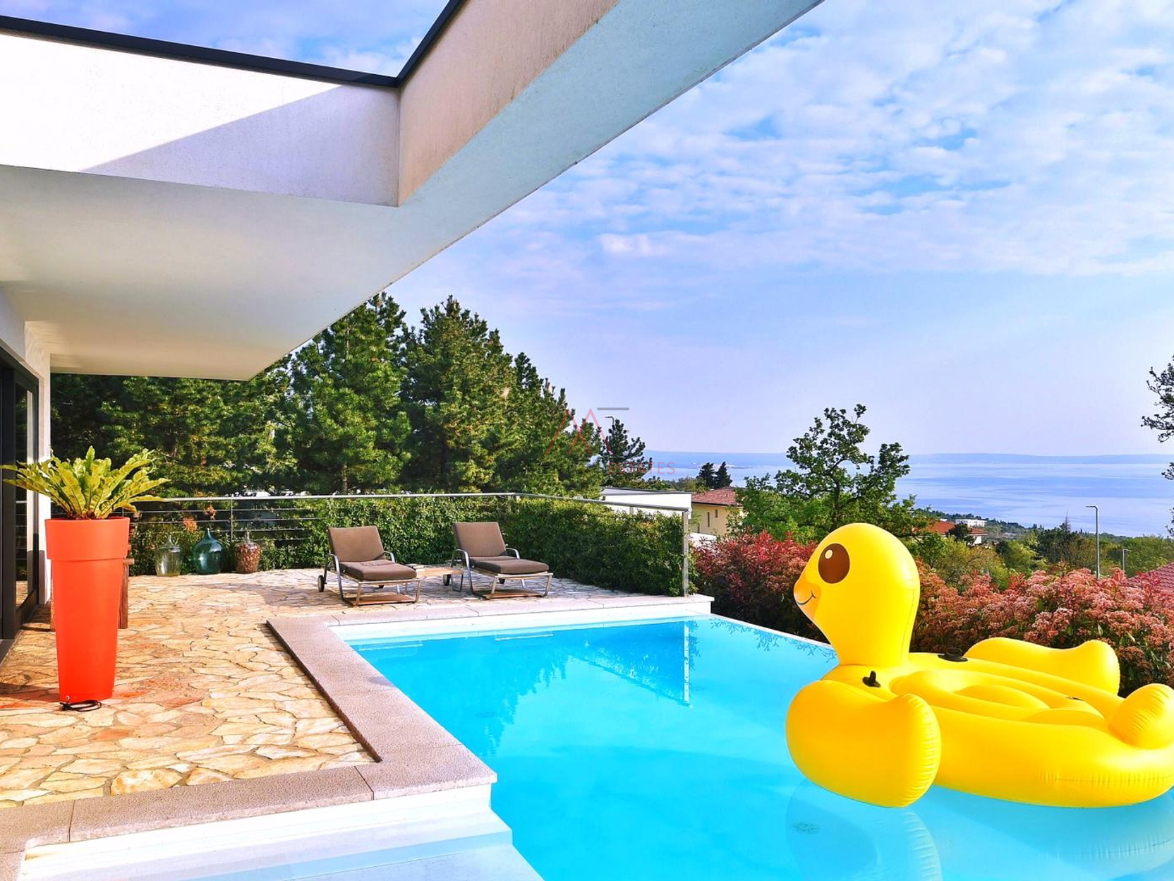 Kostrena, stylish villa with seaview