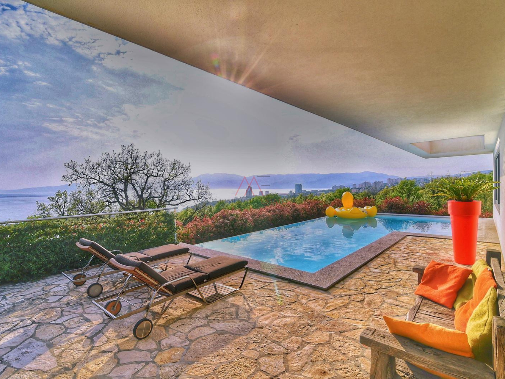 Kostrena, stylish villa with seaview