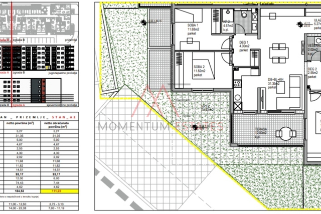 Kostrena novogradnja 3s+db 111,23m2