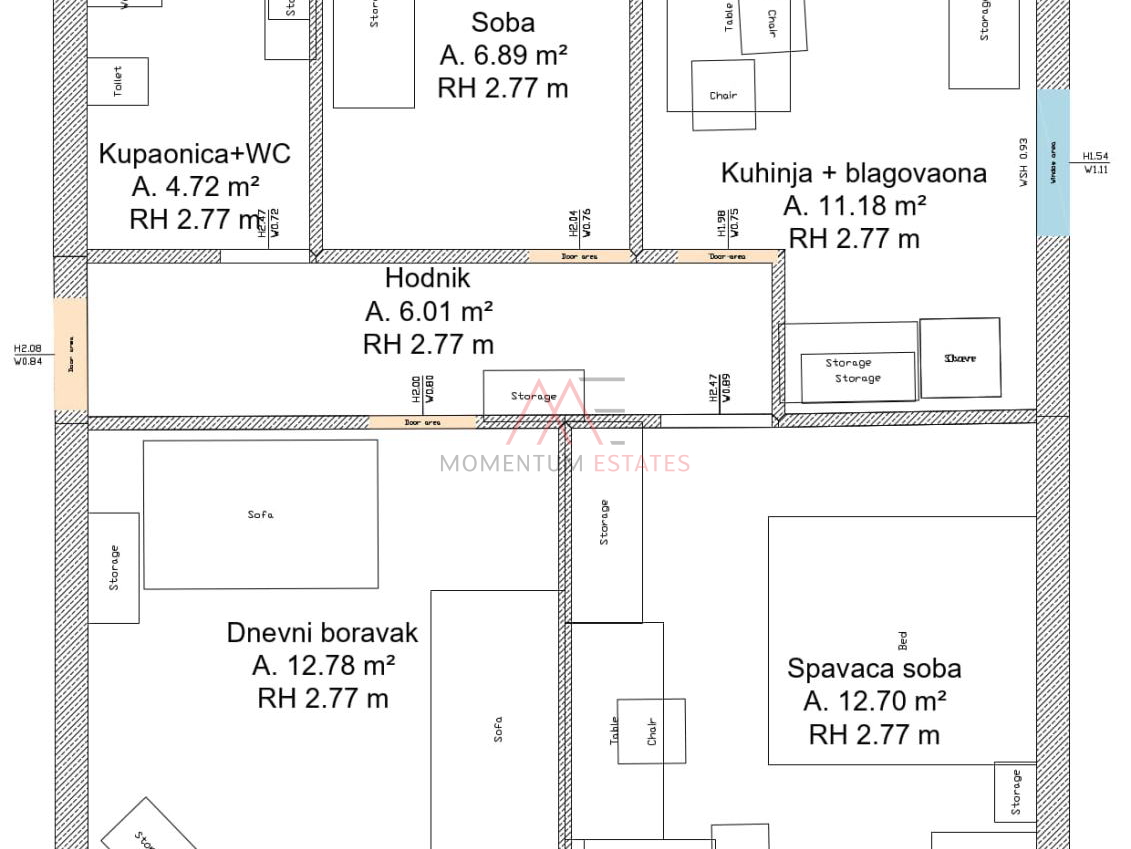 Banderovo&comma; trosobni stan za prodaju