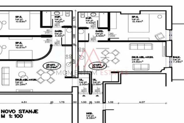 Wohnung, 111 m2, Verkauf, Rijeka - Centar