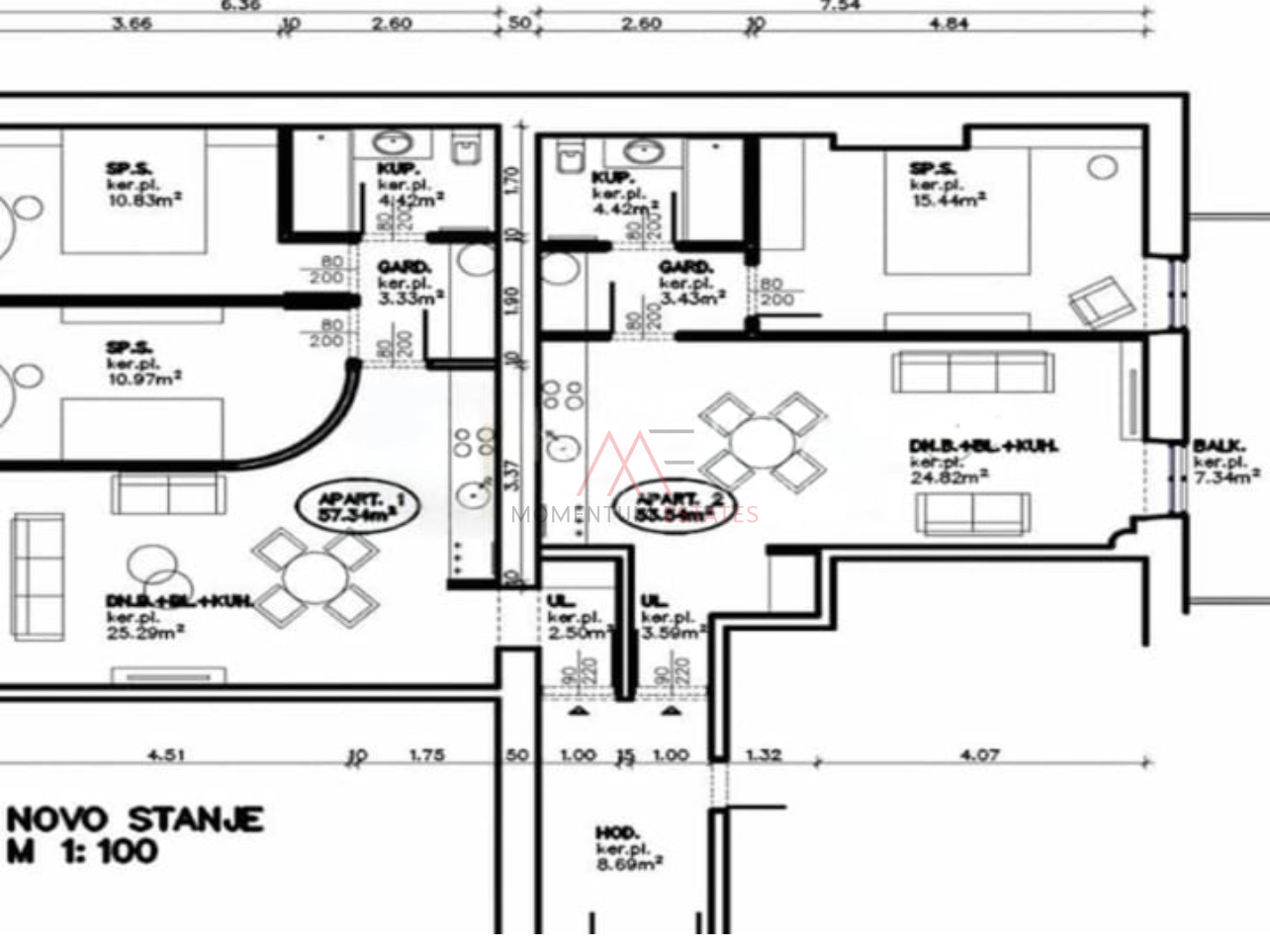 Wohnung&comma; 111 m2&comma; Verkauf&comma; Rijeka - Centar