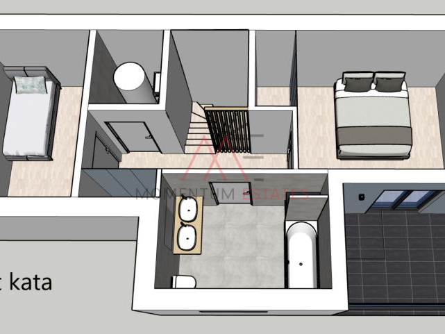 Hosti,moderan dvoetažni stan za najam