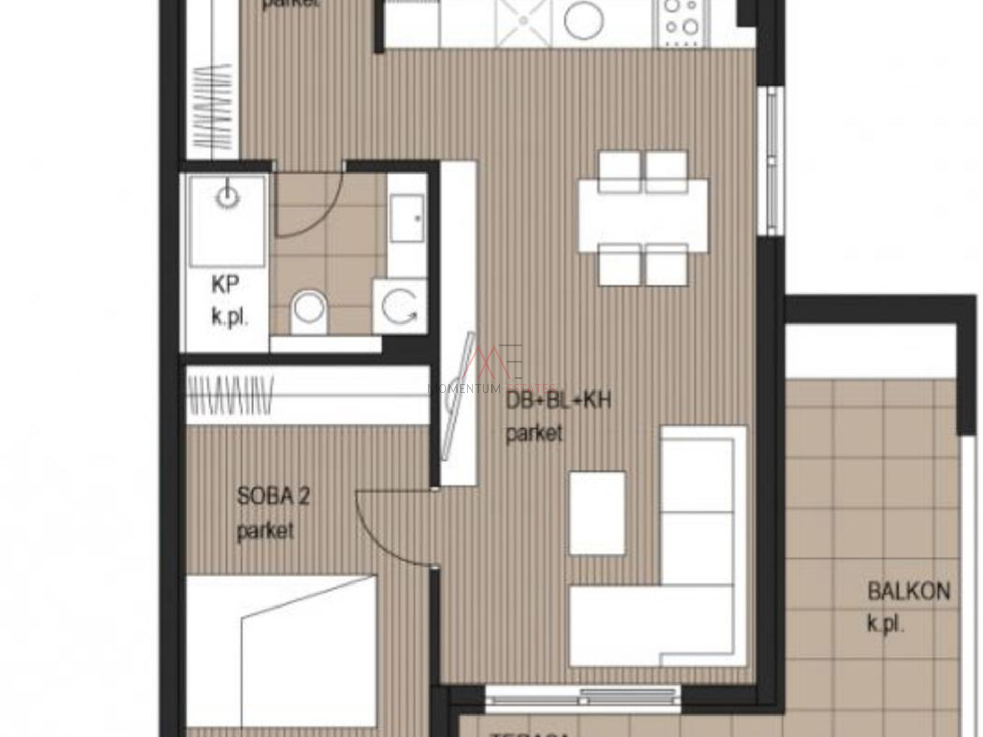Wohnung, 90 m2, Vermietung, Kostrena