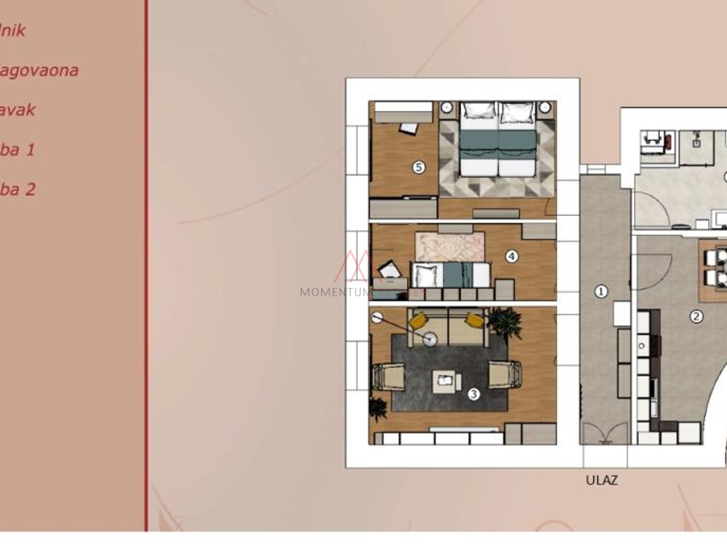Wohnung, 75 m2, Vermietung, Rijeka - Centar