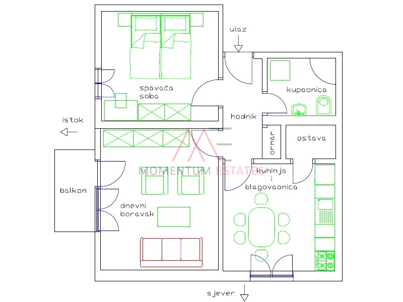 Zamet&comma; odli&ccaron;an jednosobni stan za samca ili par