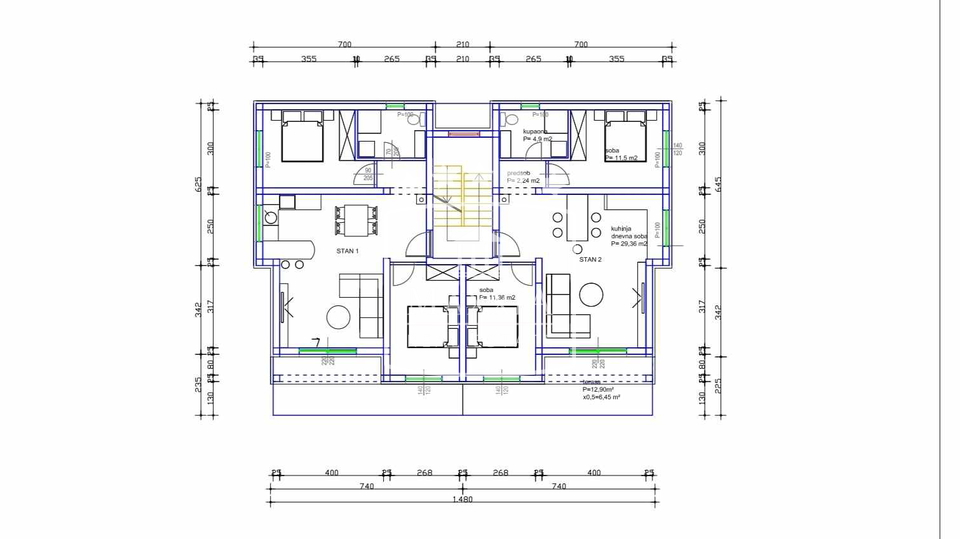 Apartmán, 65 m2, Prodej, Jasenice - Rovanjska