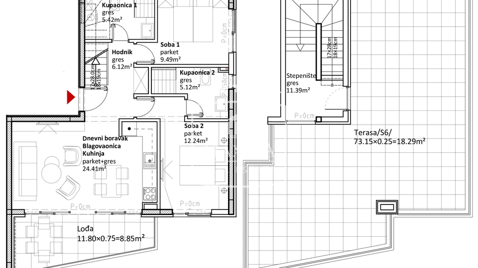 Holiday Apartment, 104 m2, For Sale, Sukošan