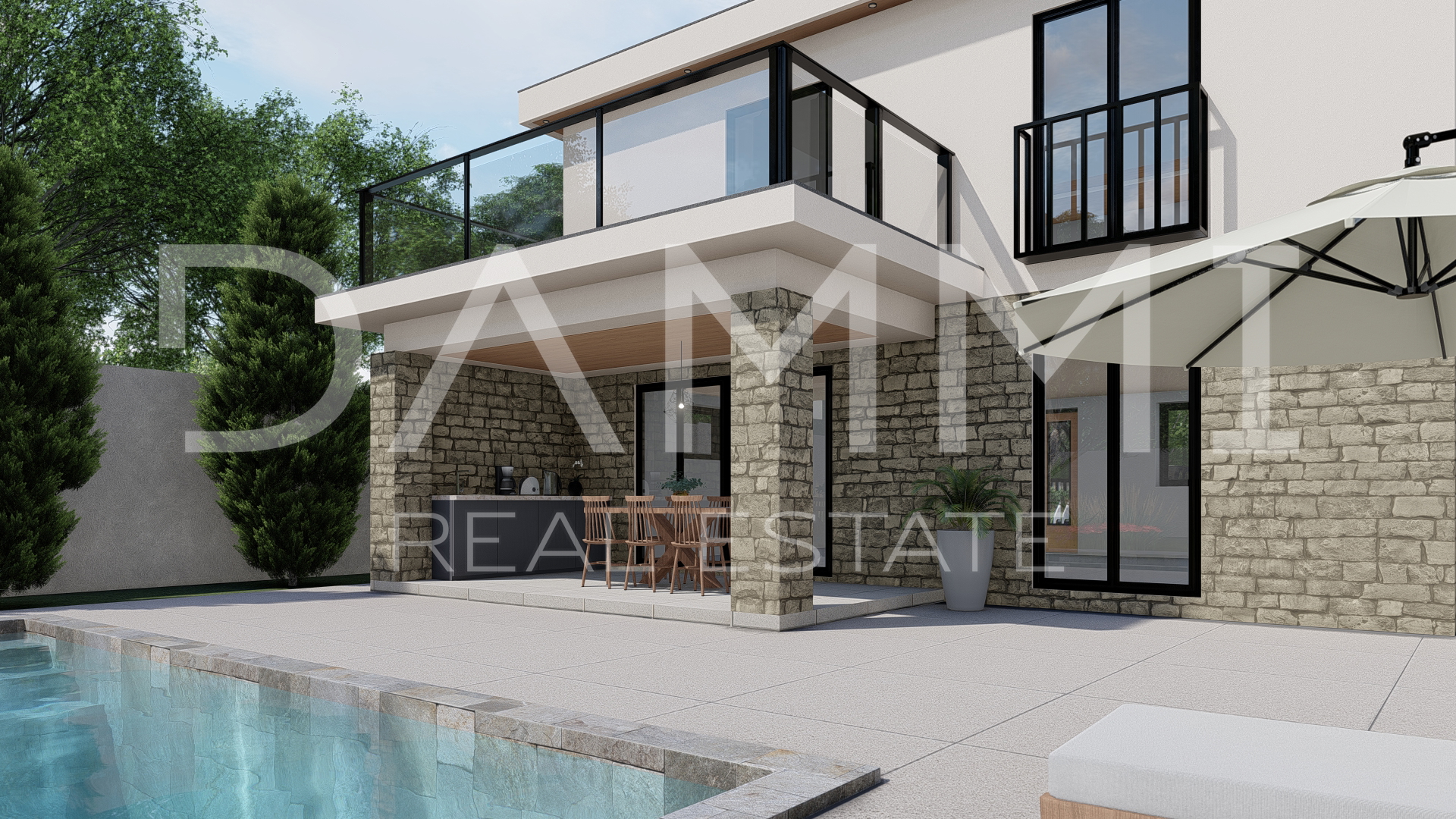 ISTRA&comma; &Zcaron;MINJ - Modern house with a pool in an excellent location