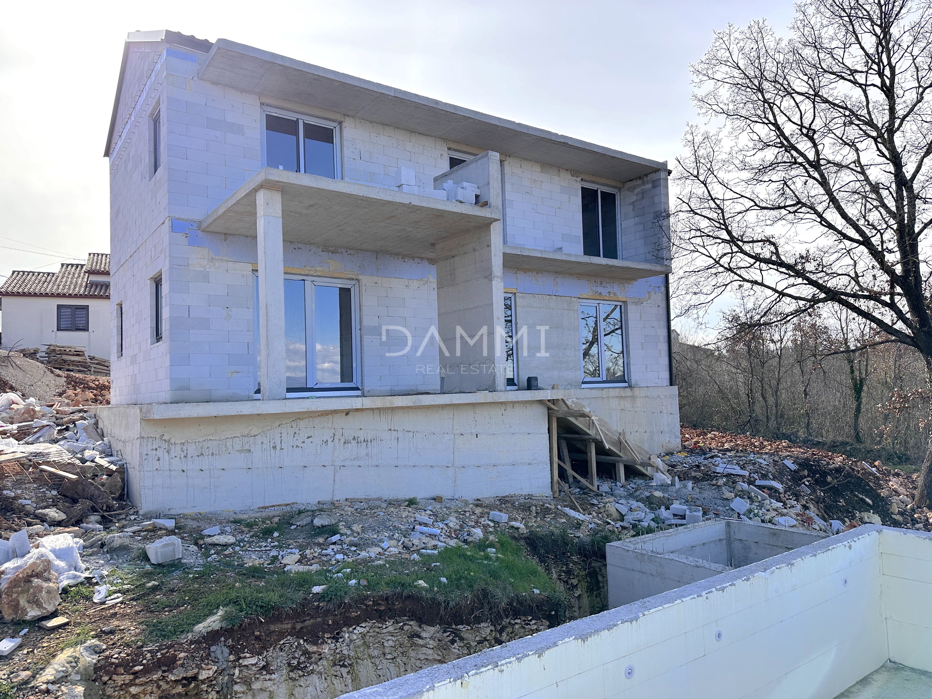 ISTRIEN, RAKALJ - Haus mit Swimmingpool und wunderschönem Blick auf das Meer