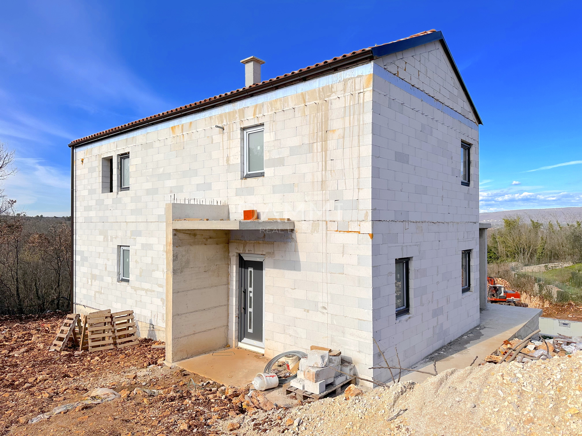 ISTRIEN, RAKALJ - Haus mit Swimmingpool und wunderschönem Blick auf das Meer