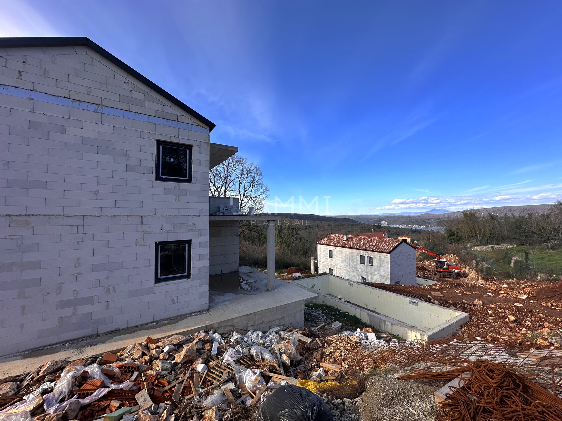 ISTRIEN, RAKALJ - Haus mit Swimmingpool und wunderschönem Blick auf das Meer