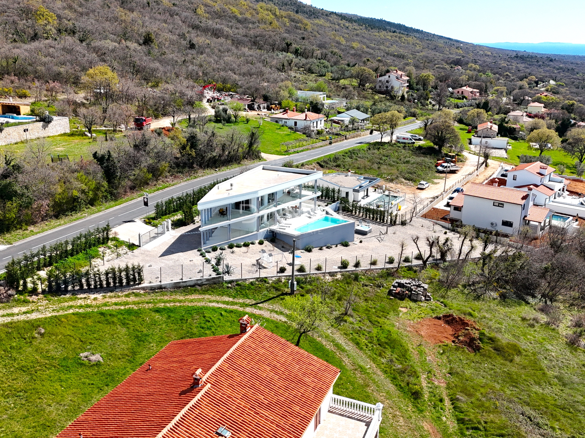 ISTRIEN, LABIN - Villa mit wunderschönem Blick auf das Meer