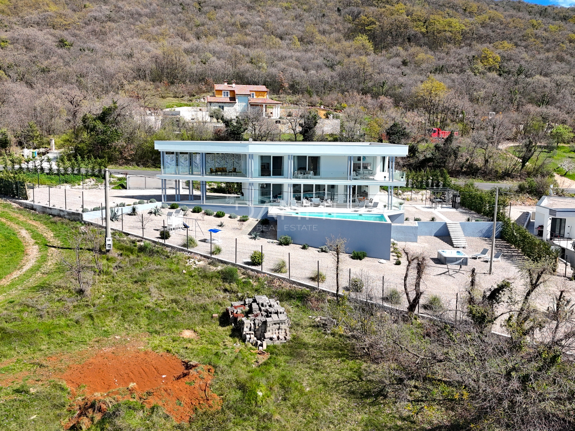 ISTRIEN, LABIN - Villa mit wunderschönem Blick auf das Meer