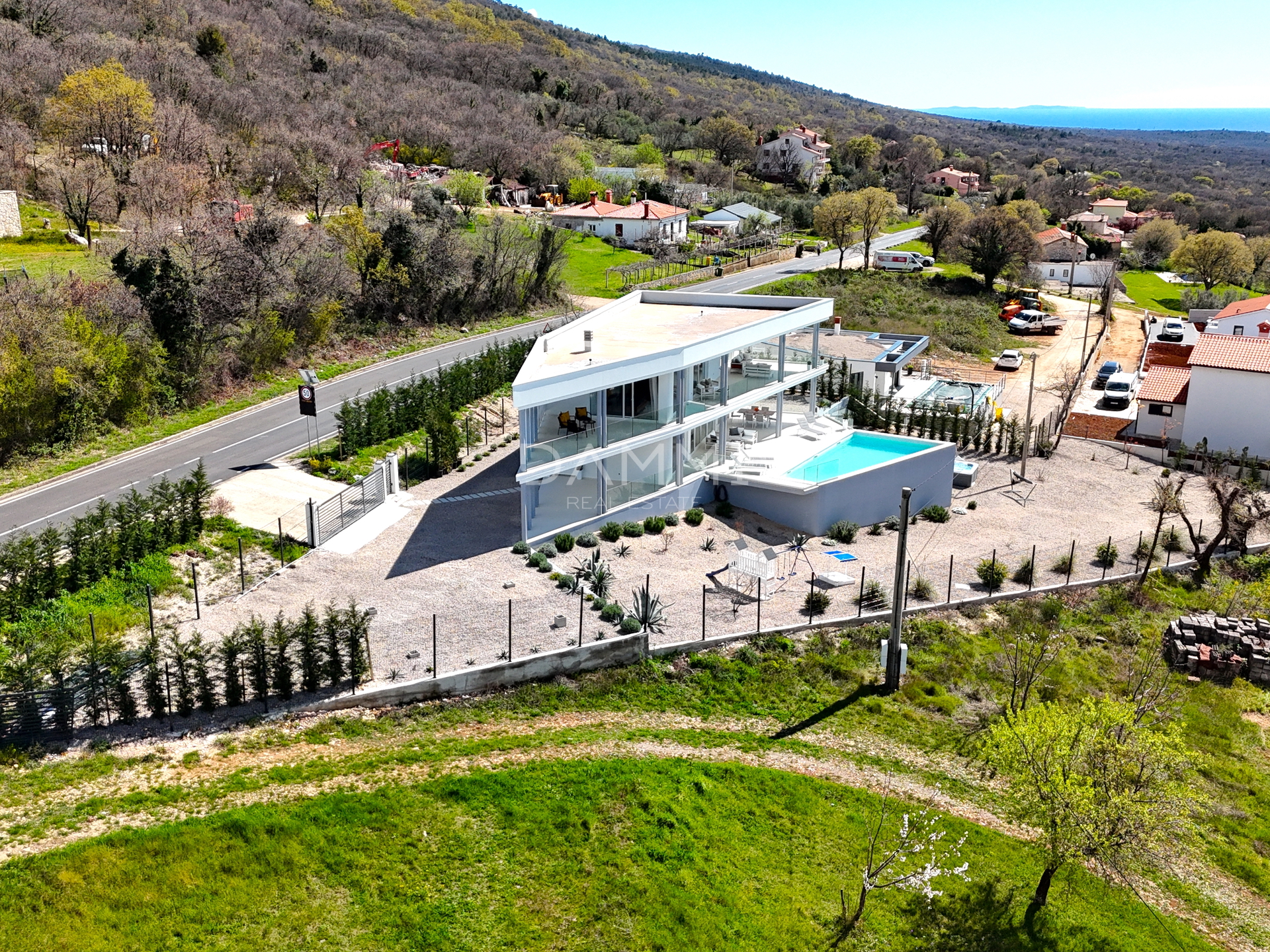 ISTRIEN, LABIN - Villa mit wunderschönem Blick auf das Meer