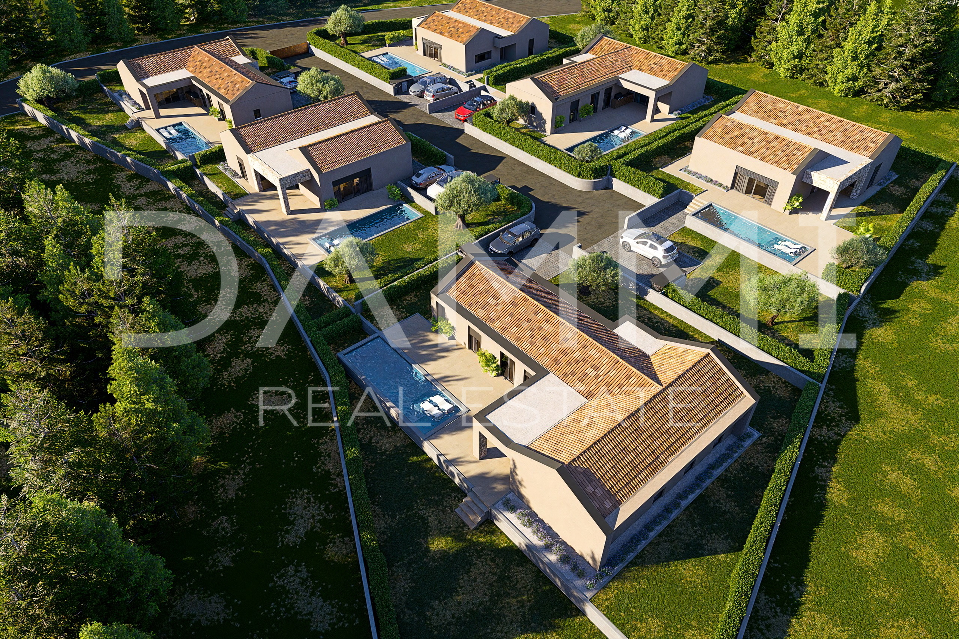 ISTRA, SVETVINČENAT - Incantevole casa con piscina in resort chiuso