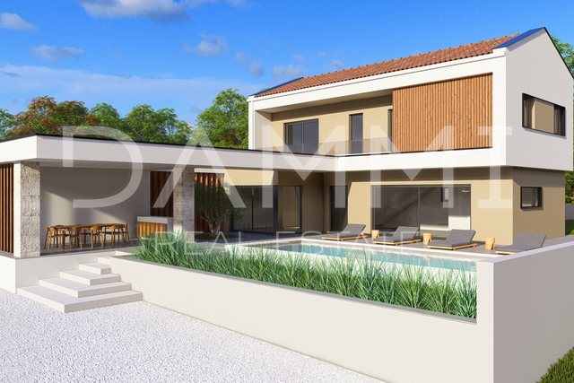 ISTRA, ŽMINJ - Modernes Haus mit Pool im Herzen Istriens