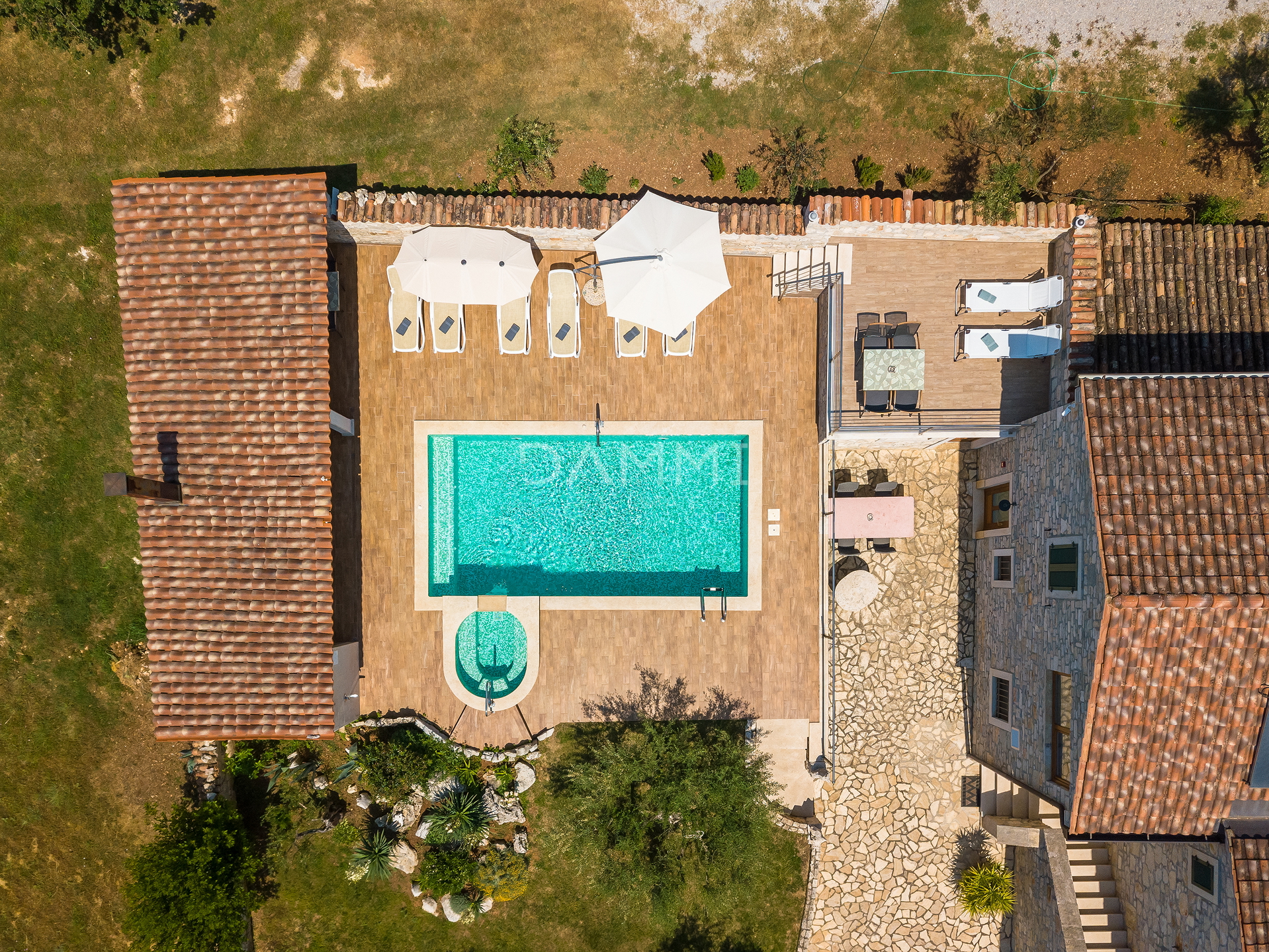 POREČ, TAR - Steinhaus mit Schwimmbad und Restaurant