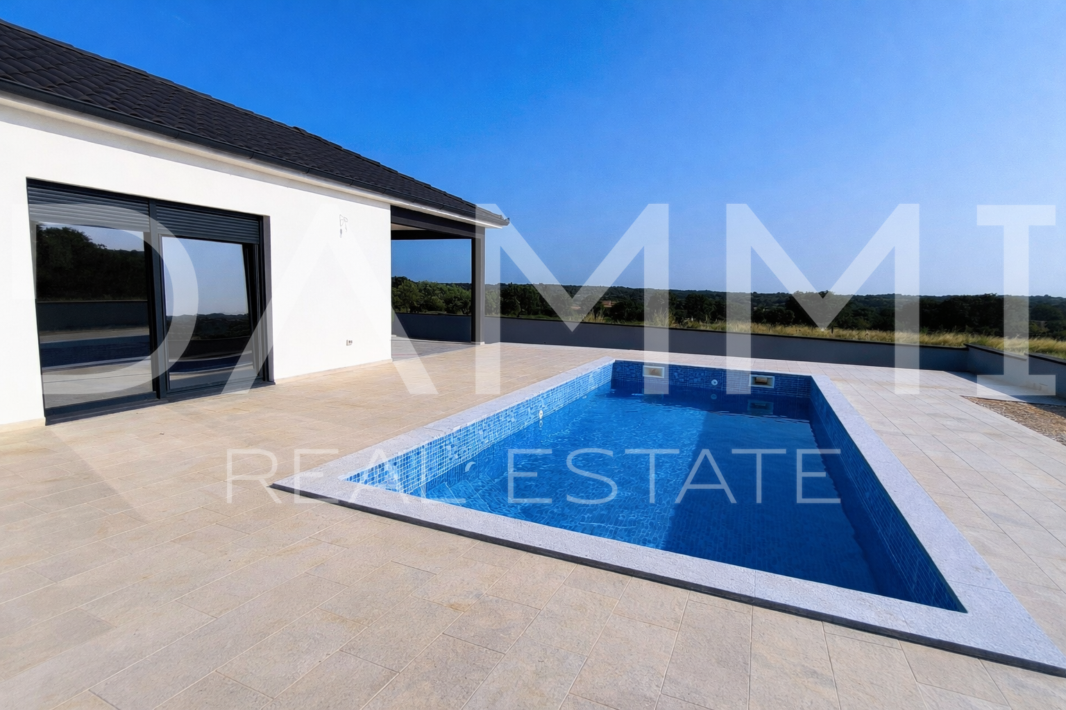 Istra - Mar&ccaron;ana&comma; ku&cacute;a s bazenom&comma; novogradnja