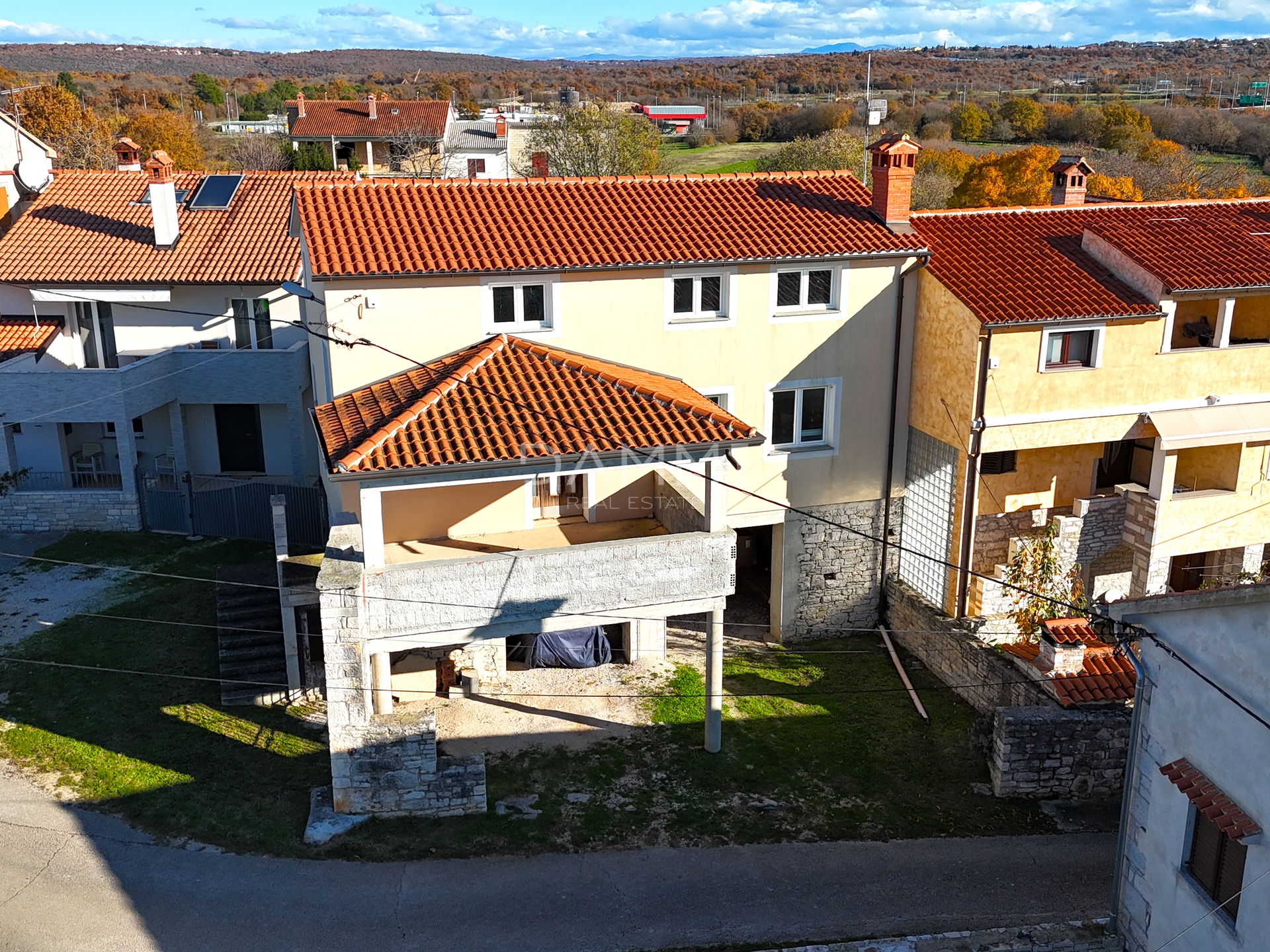 ISTRA, KANFANAR - Haus im Rohbau an ausgezeichneter Lage