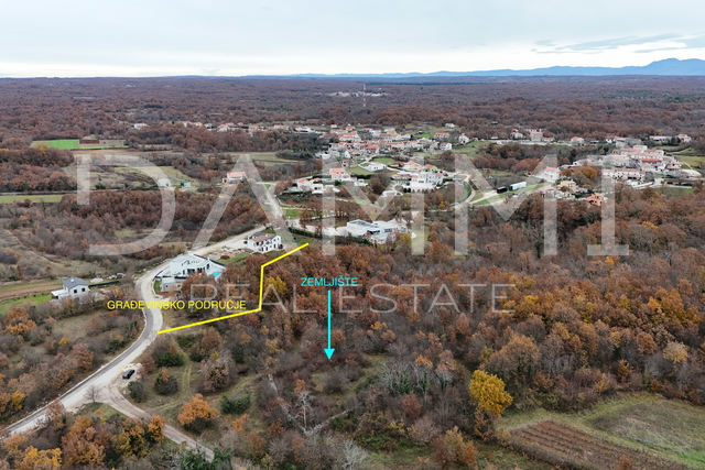 ISTRIA, SVETVINČENAT - Land close to urbanization to the access road 725 m2