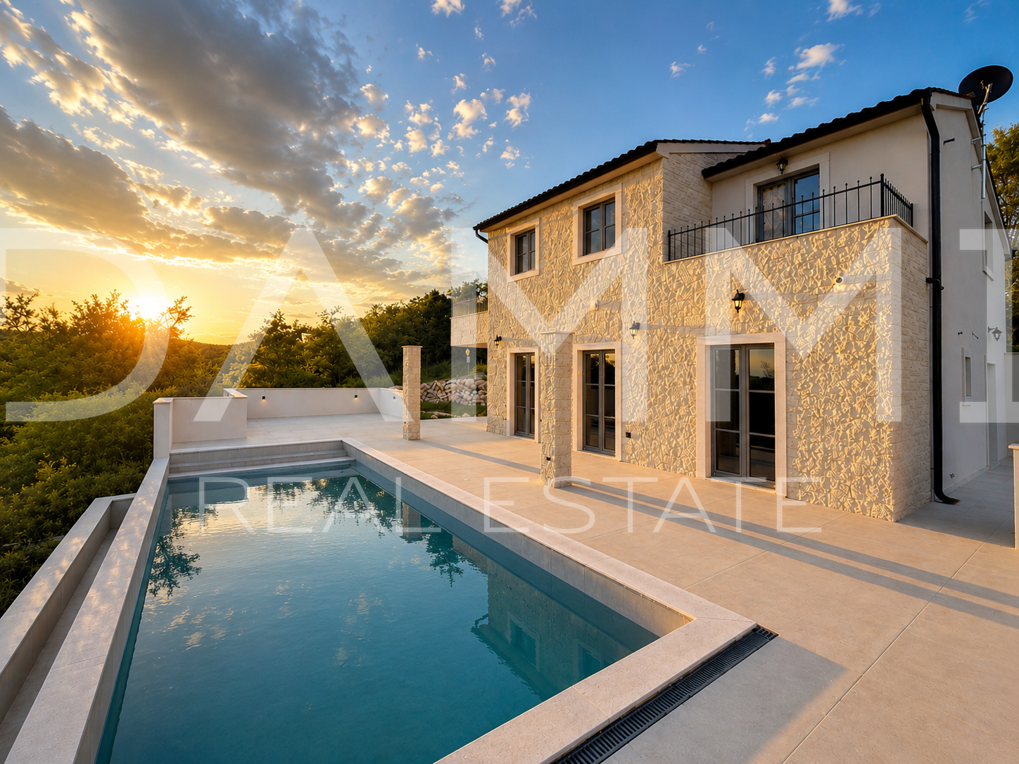Istra&comma; Sveti lovre&ccaron; &ndash; luxuri&ouml;se Villa mit Swimmingpool&comma; herrlicher Aussicht