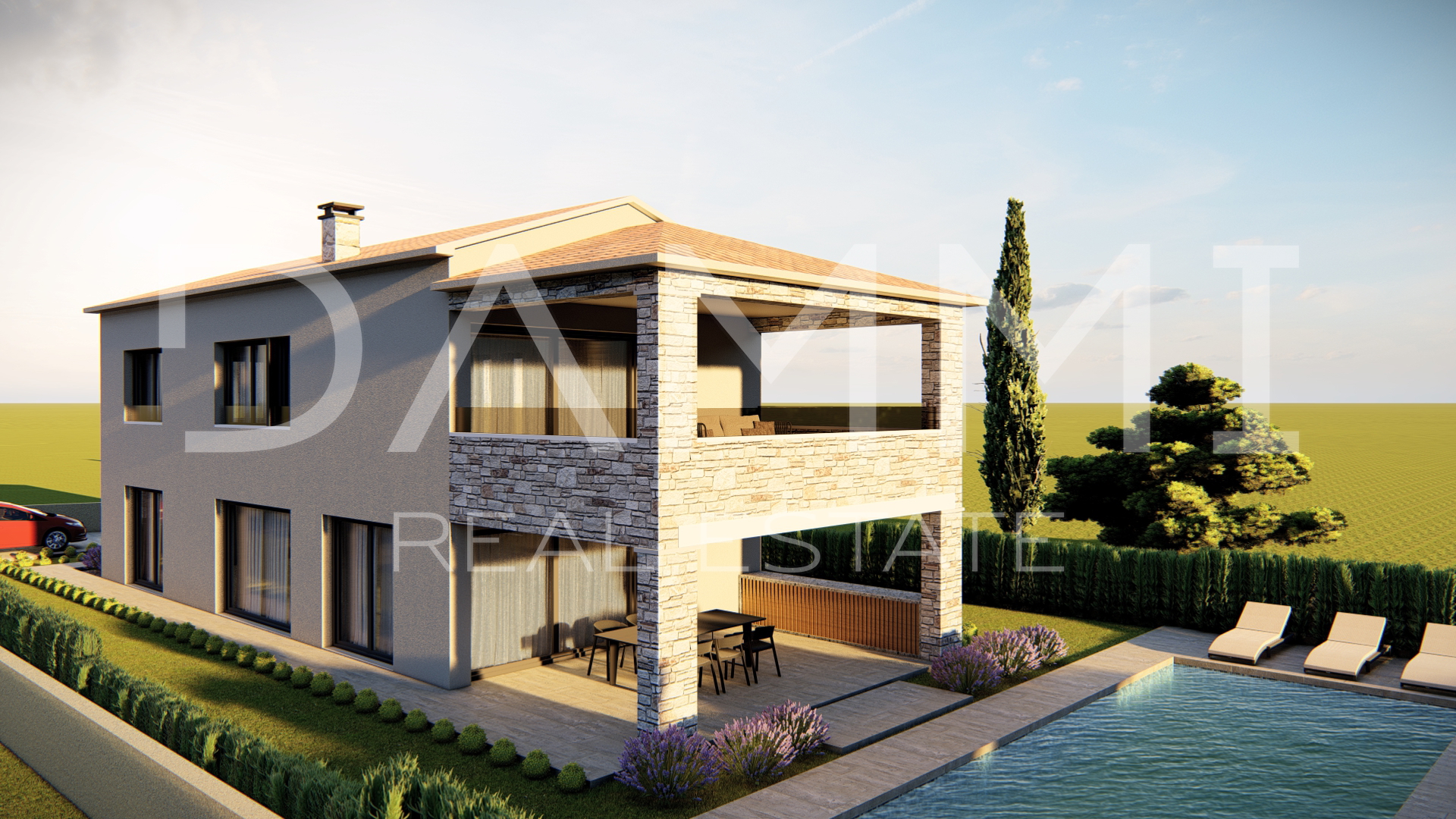 ISTRA, POREČ - Haus mit Pool in ausgezeichneter Lage NEUBAU