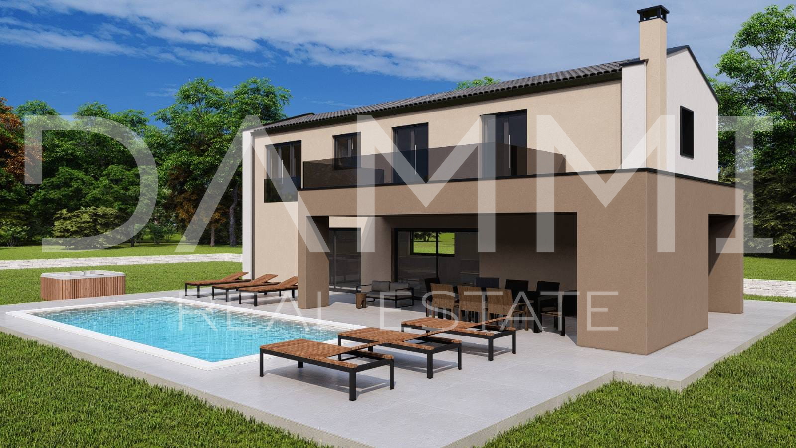 ISTRA&comma; TINJAN - Ku&cacute;a s bazenom na osamini i lijepim pogledom