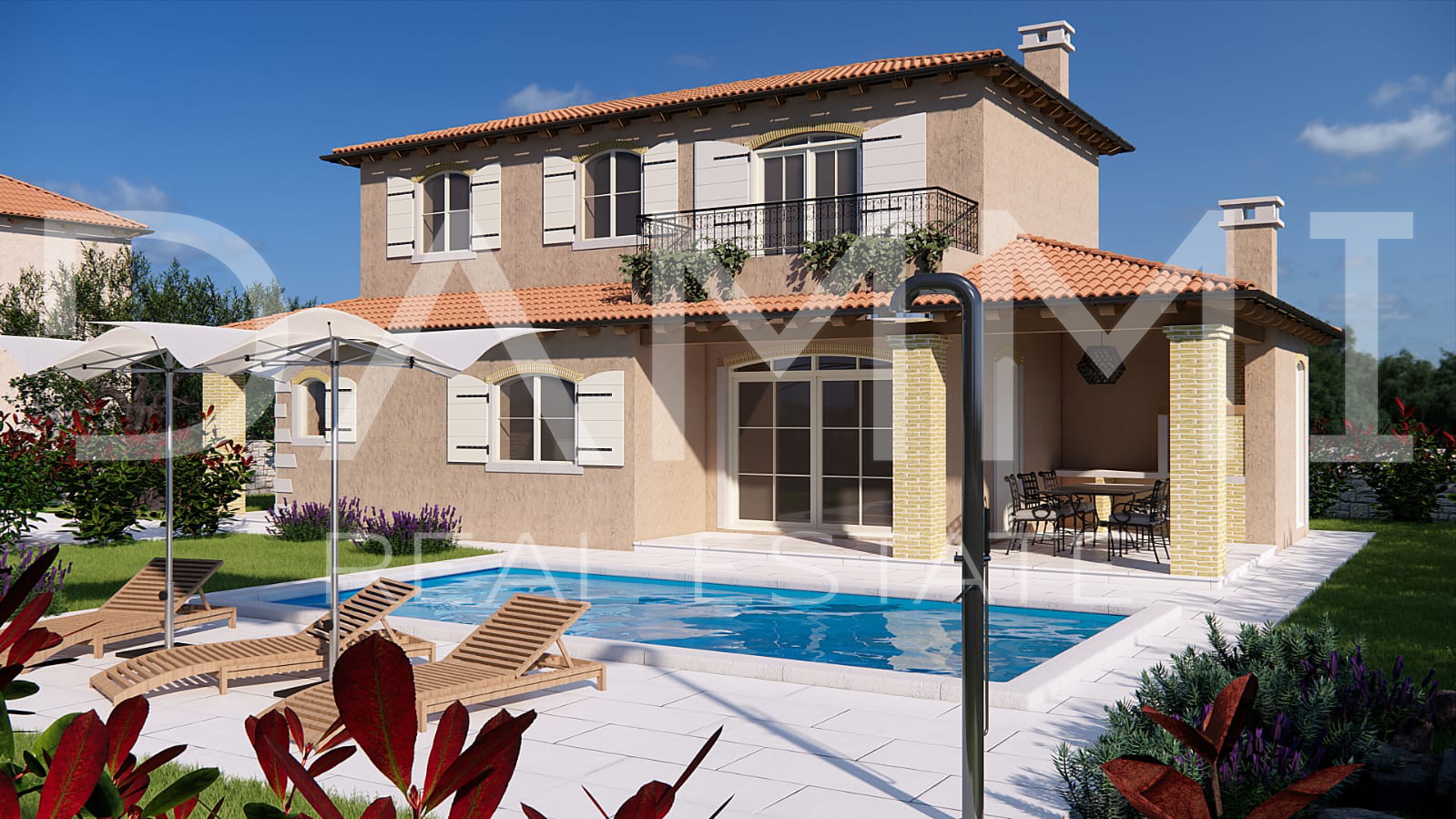 ISTRA&comma; &Zcaron;MINJ - Mediteranska ku&cacute;a s bazenom