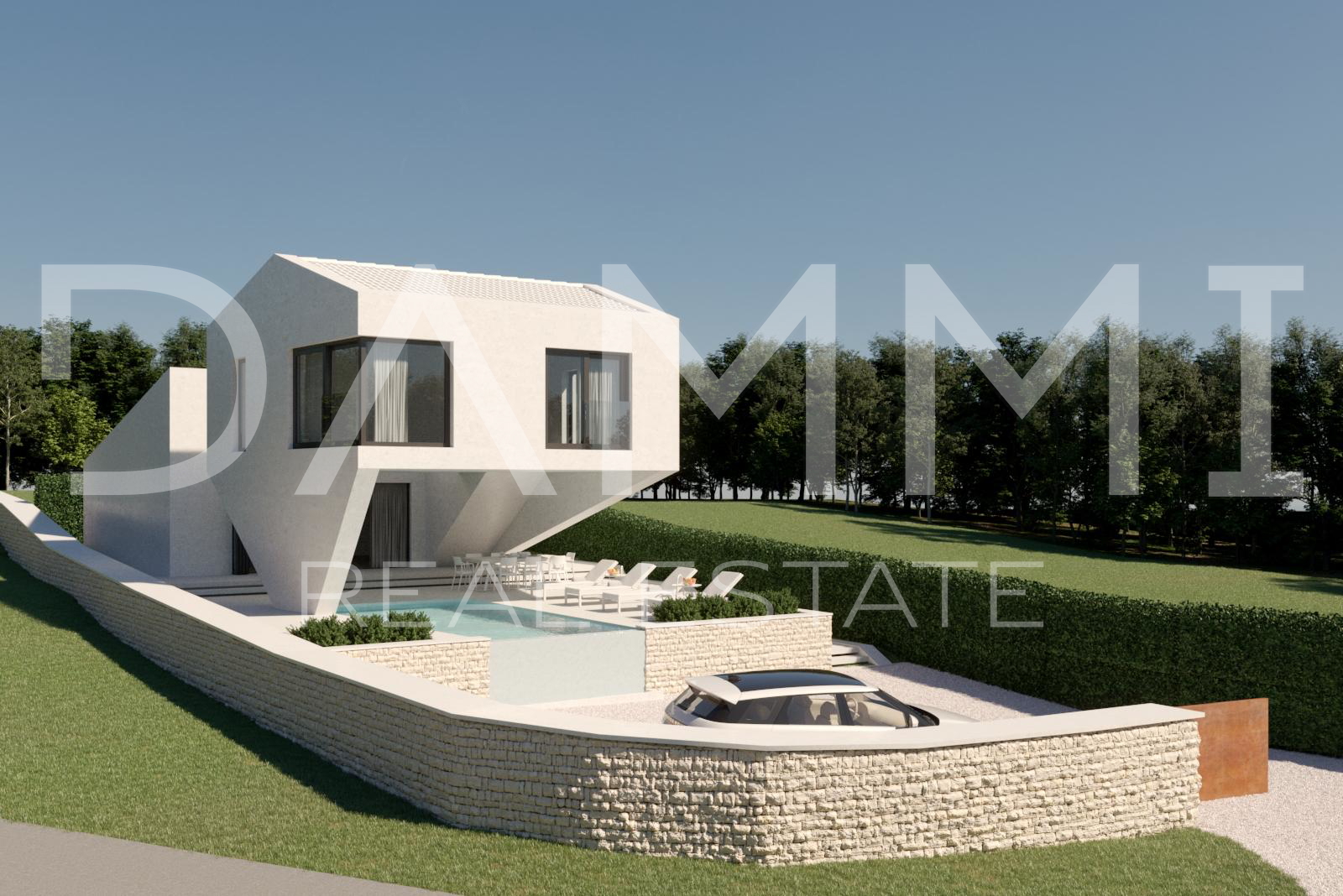 Central Istria - Designer house with a pool