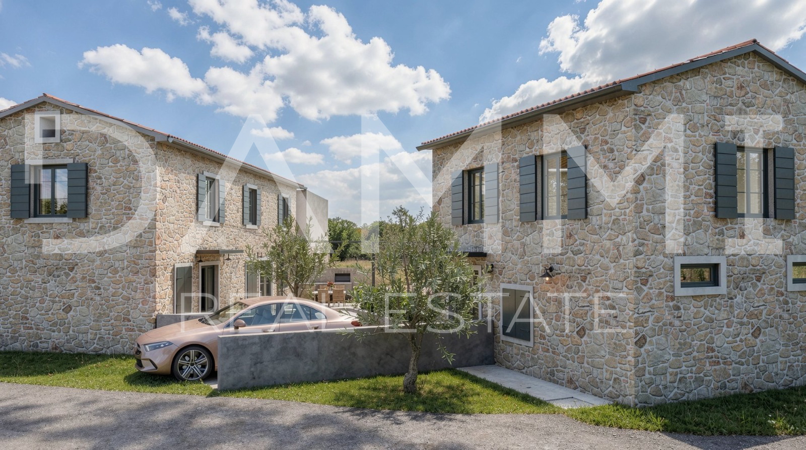 Central Istria &ndash; Two Legal Stone Houses with Renovation Project
