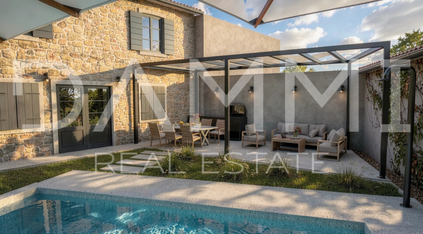 Central Istria &ndash; Two Legal Stone Houses with Renovation Project