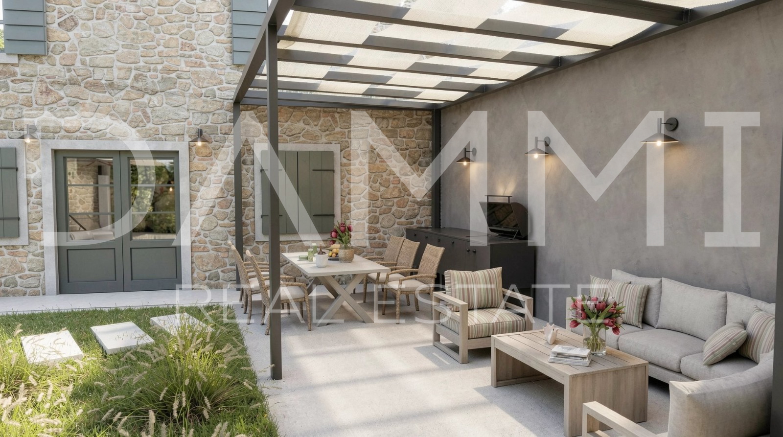 Central Istria &ndash; Two Legal Stone Houses with Renovation Project