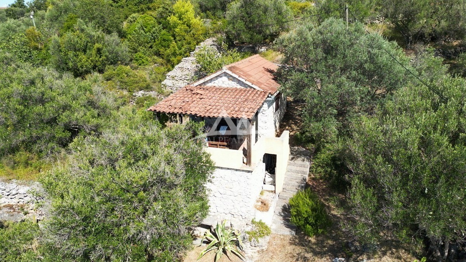 MALA RAVA - CHARMING STONE HOUSE FOR SALE IN THE FIRST ROW TO THE SEA