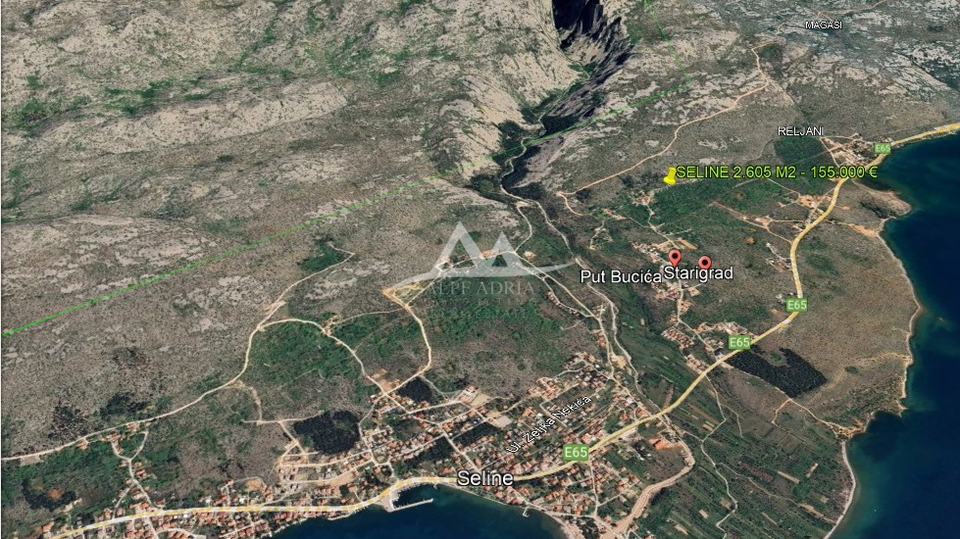 Land, 2605 m2, For Sale, Starigrad - Seline