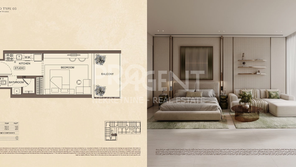 Apartment&comma; 33 m2&comma; For Sale&comma; Dubai