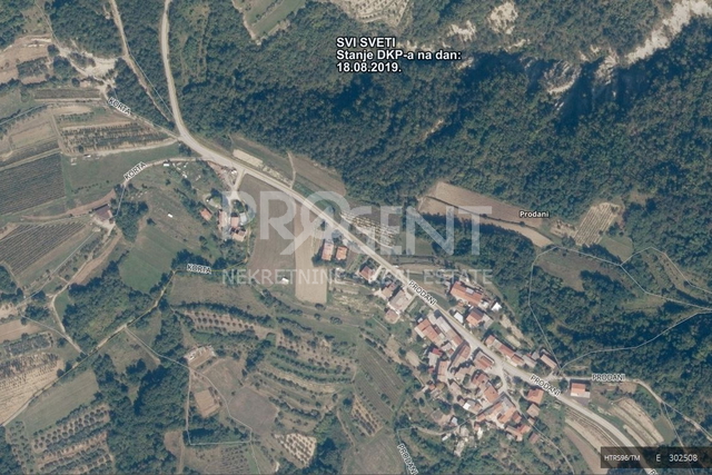 Buzet /Prodani, building land