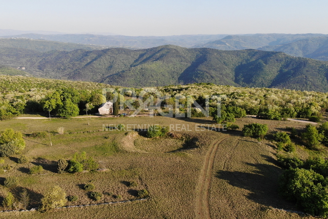 Oprtalj, Istrian stone house with 5.3 ha of land