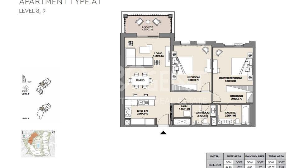 Apartment, 100 m2, For Sale, Dubai