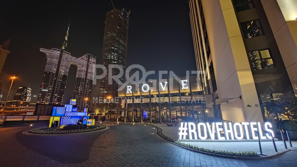 ZIMMER ZUM VERKAUF IM ROVE CITY WALK HOTEL DUBAI